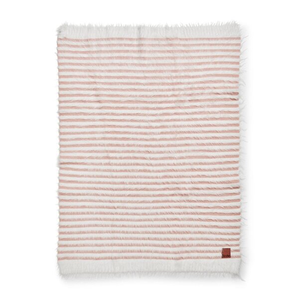 Elodie Details Furry Knit Blanket 100x75cm, Faded Rose - Elodie Details