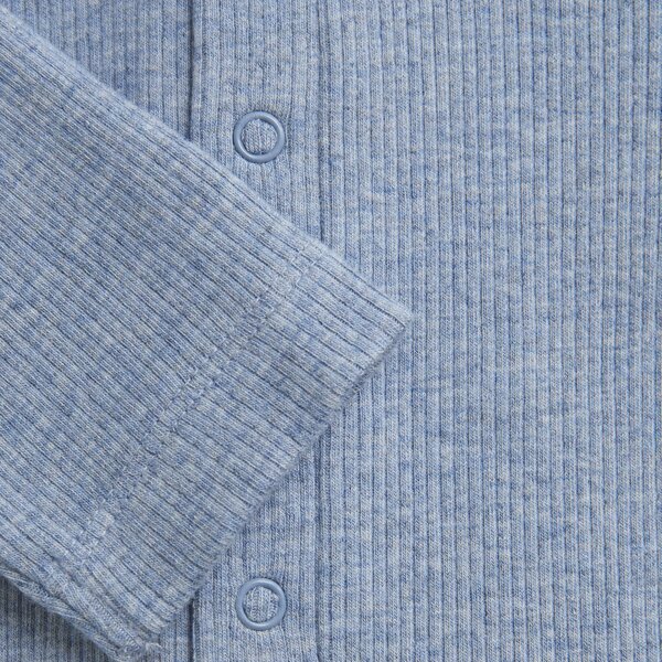 Fixoni Romper LS Melange Rib - Fixoni