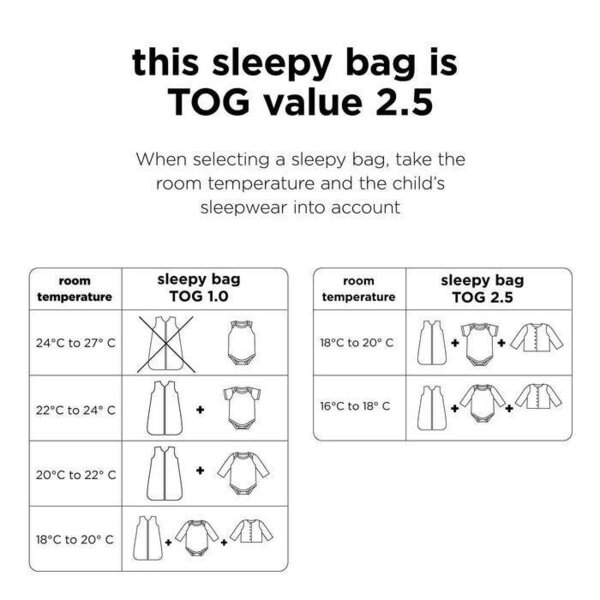 Done by Deer sleeping bag TOG 2.5 Playground 90 cm Blue - Done by Deer