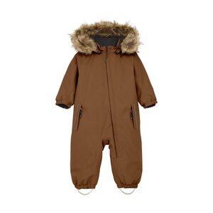 Color Kids Baby Coverall W. Fake Fur - Color Kids
