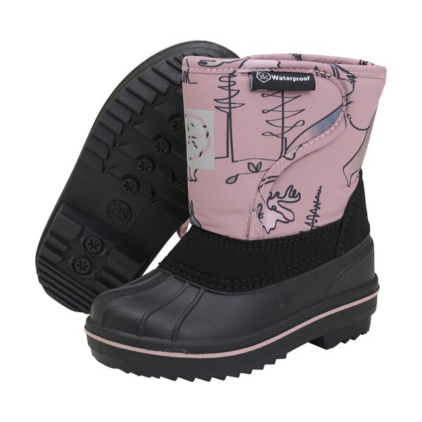 Color Kids Boots w. wool & WP, AOP - Color Kids