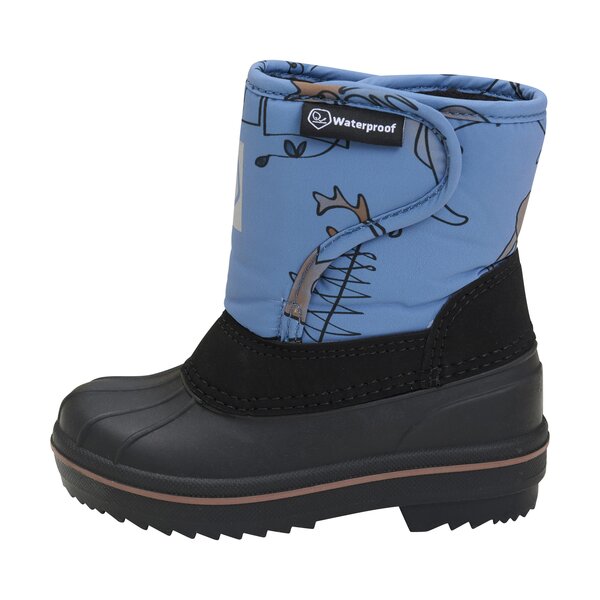 Color Kids Boots w. wool & WP, AOP - Color Kids