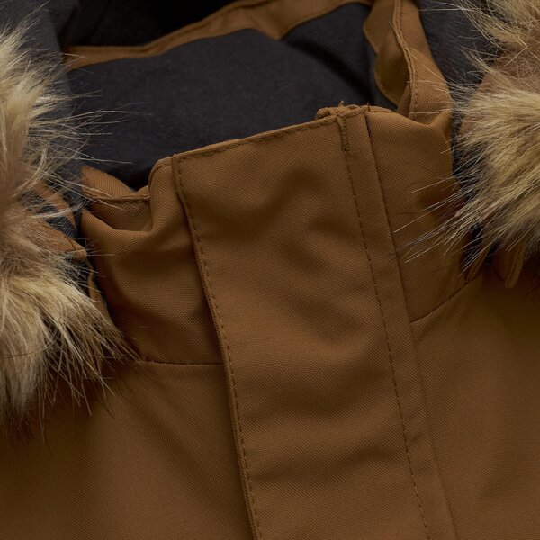 Color Kids Coverall W. Contrast & Fur - Color Kids