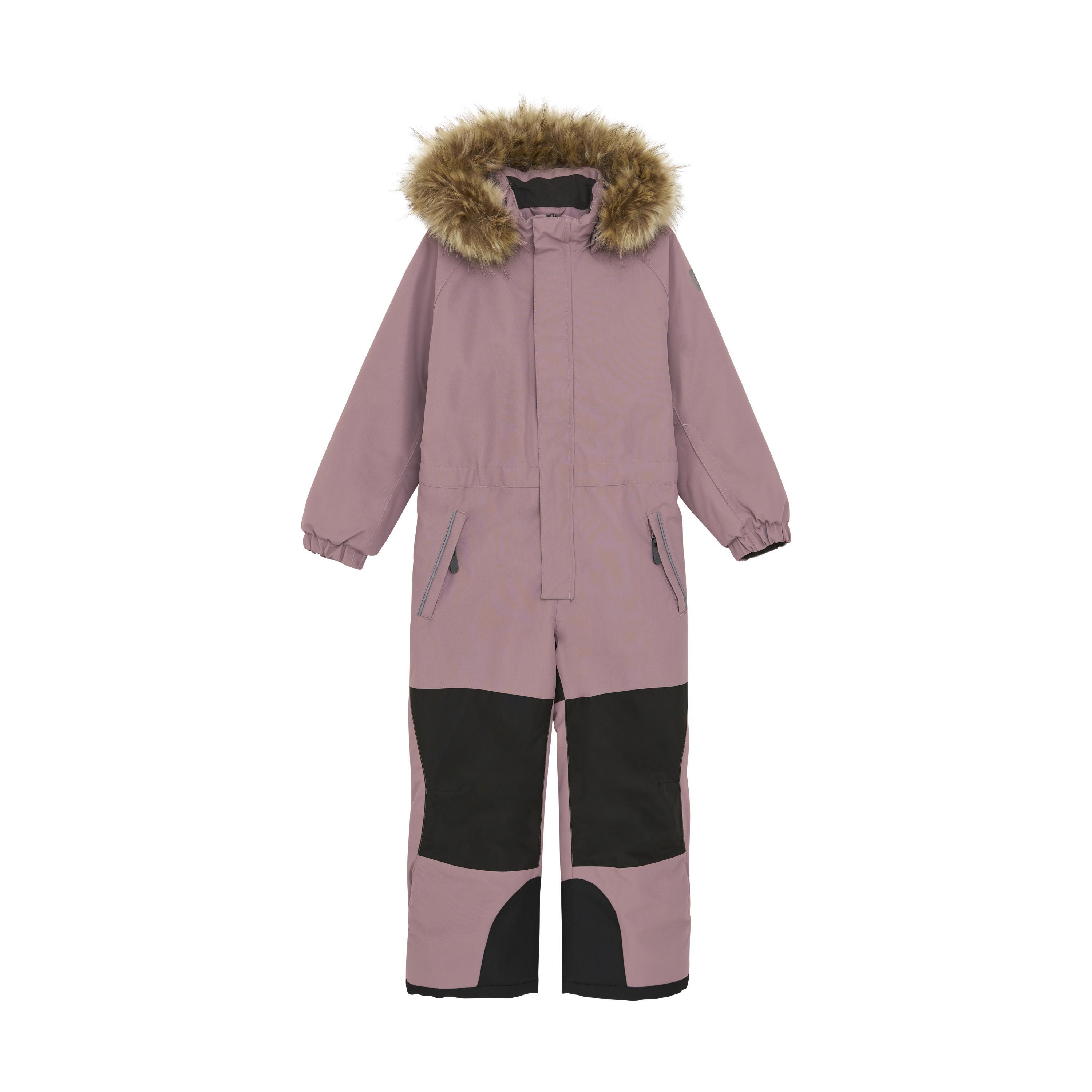 Color Kids Coverall W. Contrast & Fur - Color Kids