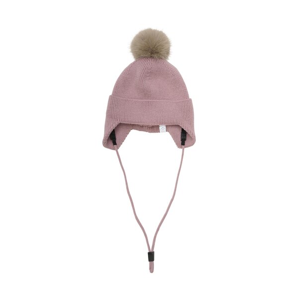 Color Kids Baby Hat W. Wool & Fur - Color Kids