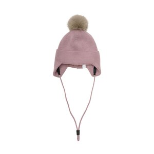Color Kids Baby Hat W. Wool & Fur - Color Kids