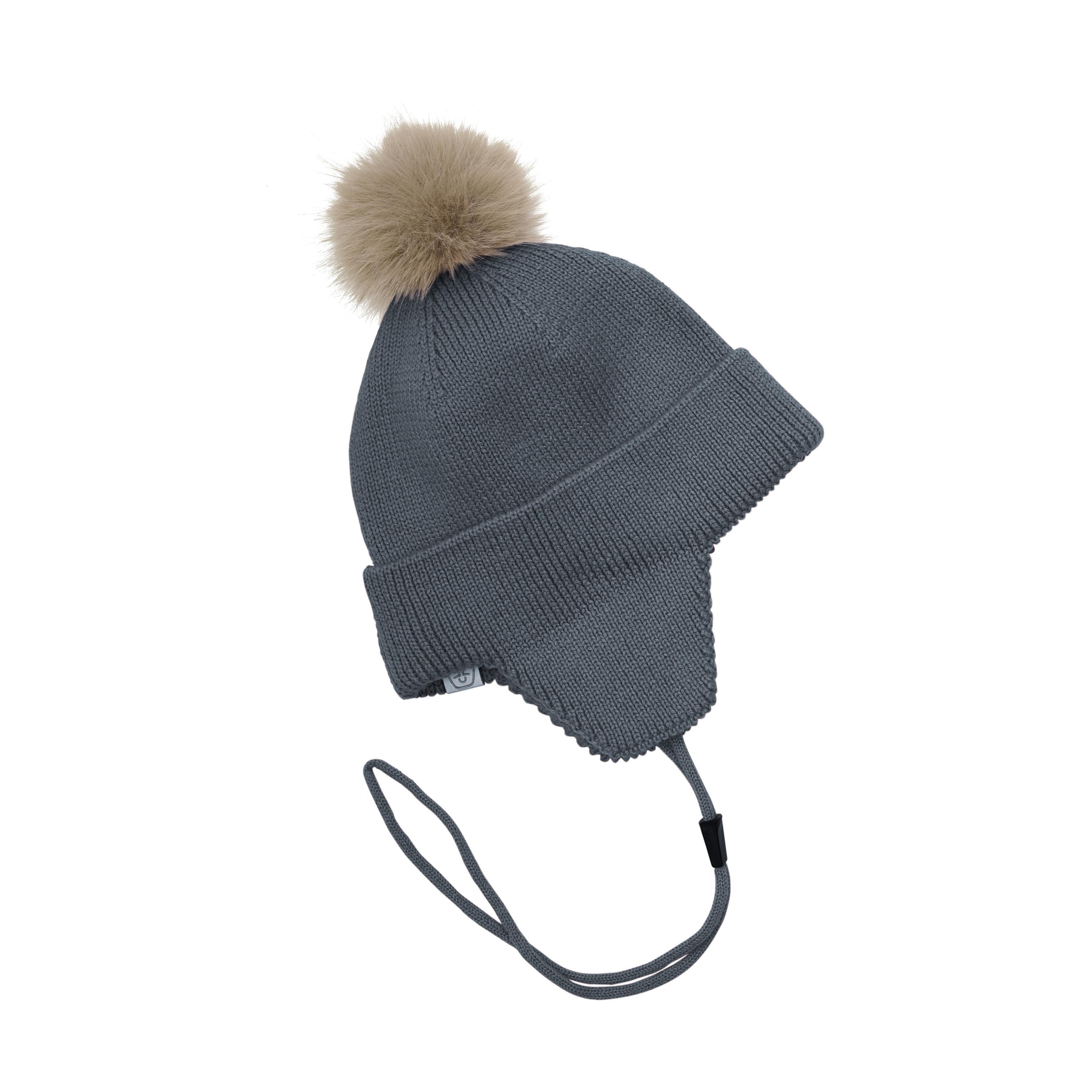 Color Kids Baby Hat W. Wool & Fur - Color Kids