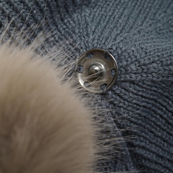 Color Kids Baby Hat W. Wool & Fur - Color Kids