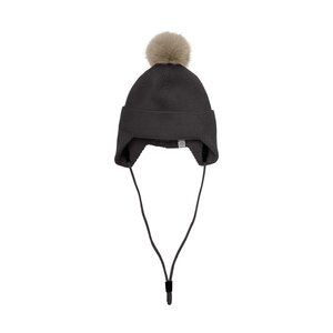 Color Kids Baby Hat W. Wool & Fur - Color Kids