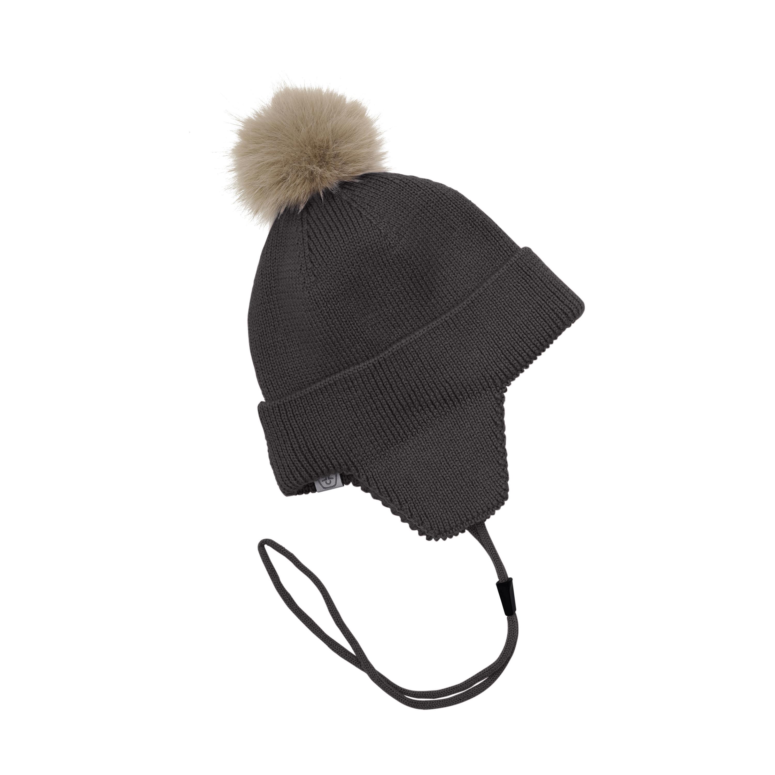 Color Kids Baby Hat W. Wool & Fur - Color Kids
