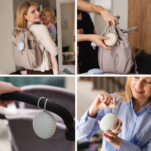 BabyOno silicone soother case Pink - BabyOno