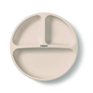BabyOno silicone suction plate Beige - BabyOno
