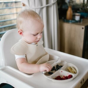 BabyOno silicone suction plate Beige - BabyOno