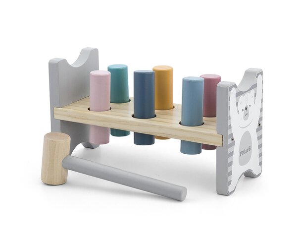 PolarB деревянная игрушка Stacking and Pounding Set - PolarB