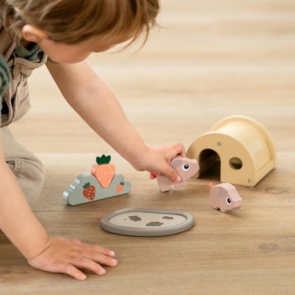 Done by Deer деревянная игрушка Tiny farm play set Pigee - Done by Deer