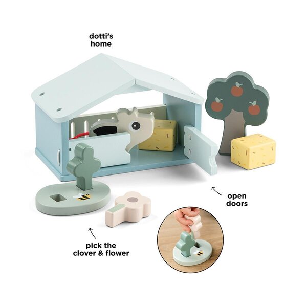 Done by Deer деревянная игрушка Tiny farm play set Dotti - Done by Deer