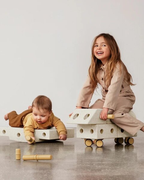 Modu building blocks Explorer Set Sand Grey/Honey Yellow - Modu