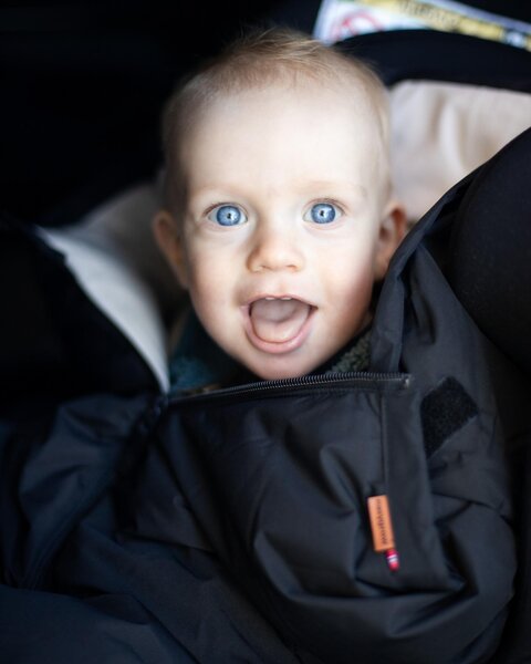 Easygrow Ferd Mini car seat footmuff Black - Easygrow