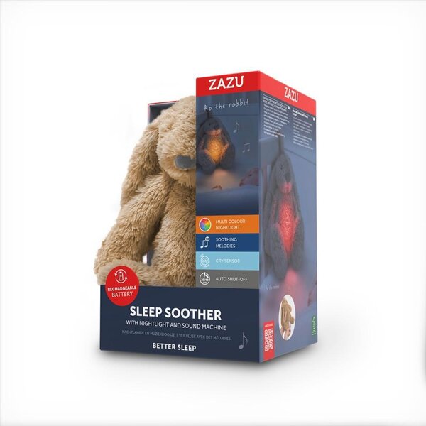 Zazu Rabbit Night Lamp with sound Beige - Zazu