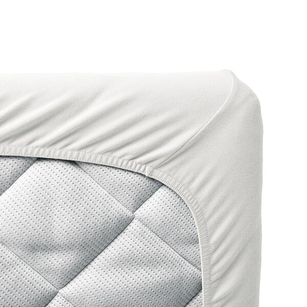 Tinynord bamboo fitted sheet 60x120cm, White - Tinynord