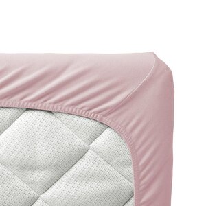 Tinynord cotton fitted sheet 60x120cm, Pink - Tinynord
