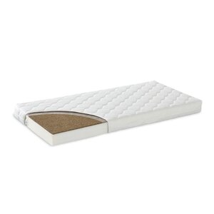 Tinynord 2-sided mattress with coconut & foam Coco 120x60x9,5 White - Tinynord