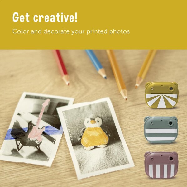 Zazu Fun Digital Camera for Kids with Printer Yellow - Zazu