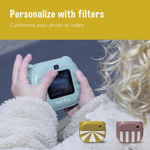 Zazu Fun Digital Camera for Kids with Printer Pink - Zazu