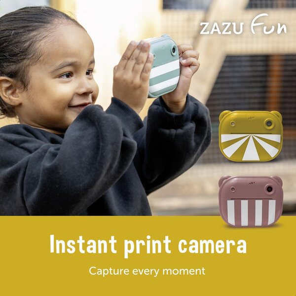 Zazu Fun Digital Camera for Kids with Printer Green - Zazu