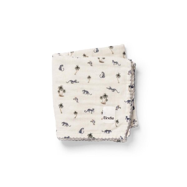 Elodie Details Bamboo Muslin Blanket 80x80cm, Garden Leos Resort - Elodie Details