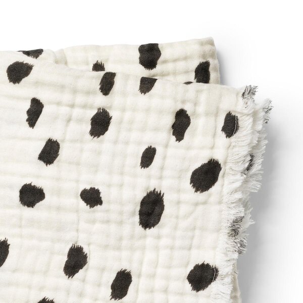 Elodie Details soft cotton blanket 75x100cm, Dalmatian Dots Grande - Elodie Details