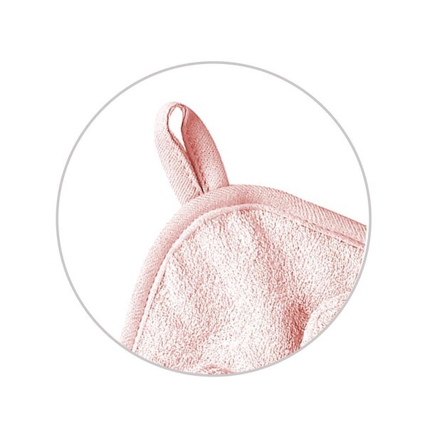 BabyOno bamboo полотенце с капюшоном 100x100cm Pink - BabyOno