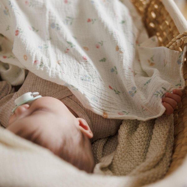 BabyOno crinkled muslin diapers 70x70cm, Pink 3pcs  - BabyOno