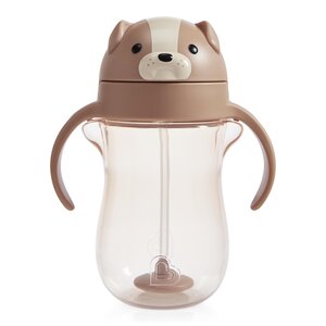 Munchkin any angle straw cup 296ml Dog Beige - Munchkin