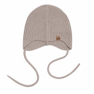 Tinynord ribbed bonnet Beka 36/40 Light Beige - Tinynord