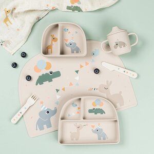 Done by Deer Stick&Stay compartment bowl Celebration Sand - Done by Deer