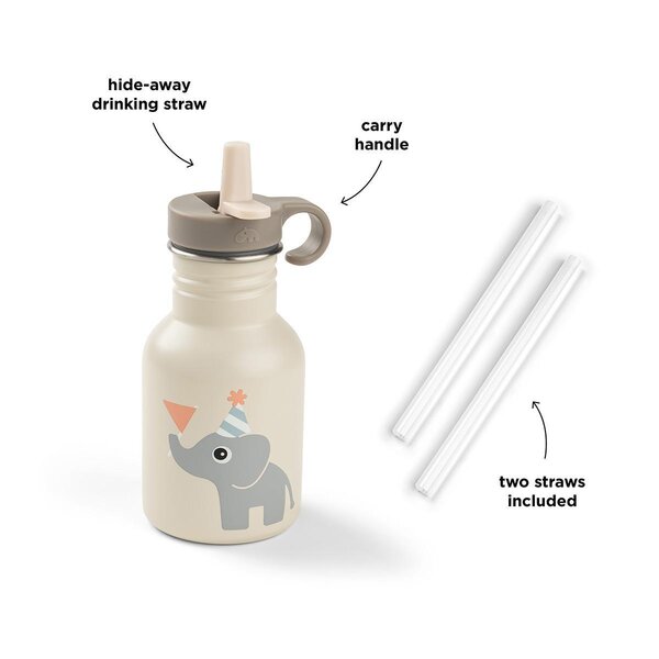 Done by Deer Metal bottle Celebration 350 ml Sand - Done by Deer