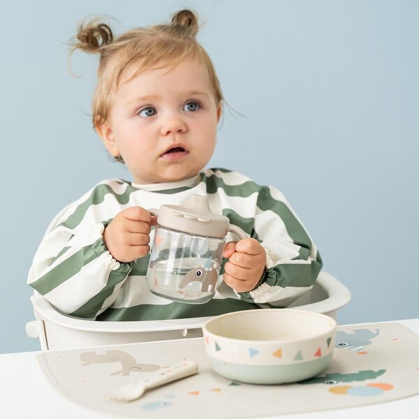 Done by Deer spout cup 2-handle Tiny farm Blue - Done by Deer