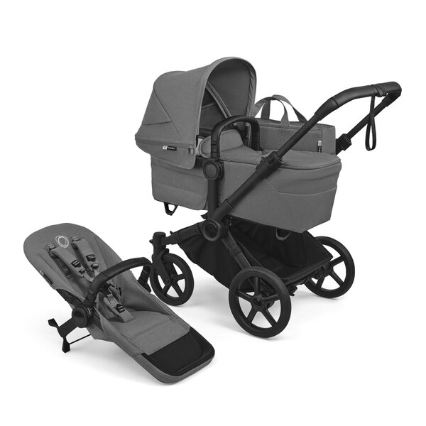 Bugaboo Donkey 6 twin stroller set Moon Grey - Bugaboo