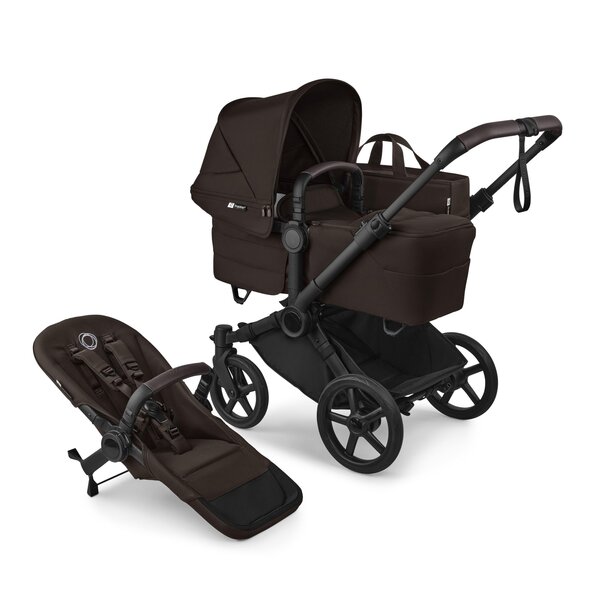 Bugaboo Donkey 6 twin stroller set Cocoa Brown - Bugaboo