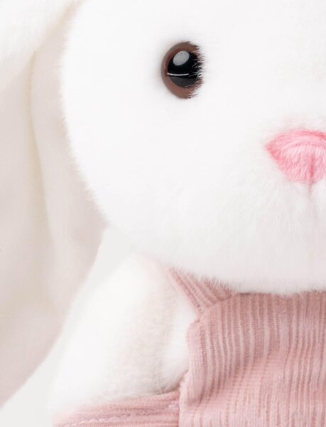 Teddykompaniet мягкая игрушка 22cm, Bunny with Dungarees White - Teddykompaniet