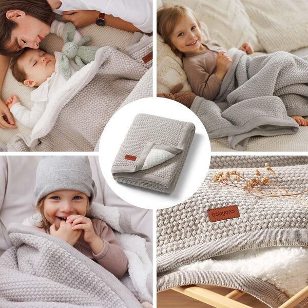 BabyOno одеяло 75x100cm Grey - BabyOno