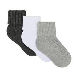 Minymo Baby 2x2 rib sock (3-pack) - Minymo