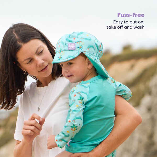 Bambino Mio Reversible Swim Hat 
0-12M, Crafty Croc - Bambino Mio