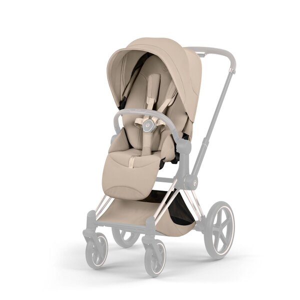Cybex Priam Style stroller set Cozy Beige, Frame Matt Black - Cybex