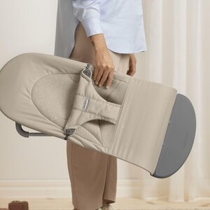 BabyBjörn Bouncer Balance Soft,Sand Grey, Tri-Fabric - BabyBjörn
