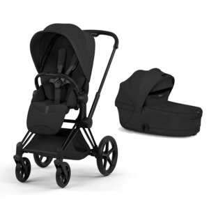 Cybex Priam Style stroller set Sepia Black, Frame Matt Black - Cybex