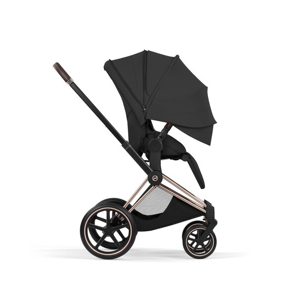 Cybex Priam Style stroller set Sepia Black, Frame Rose Gold - Cybex