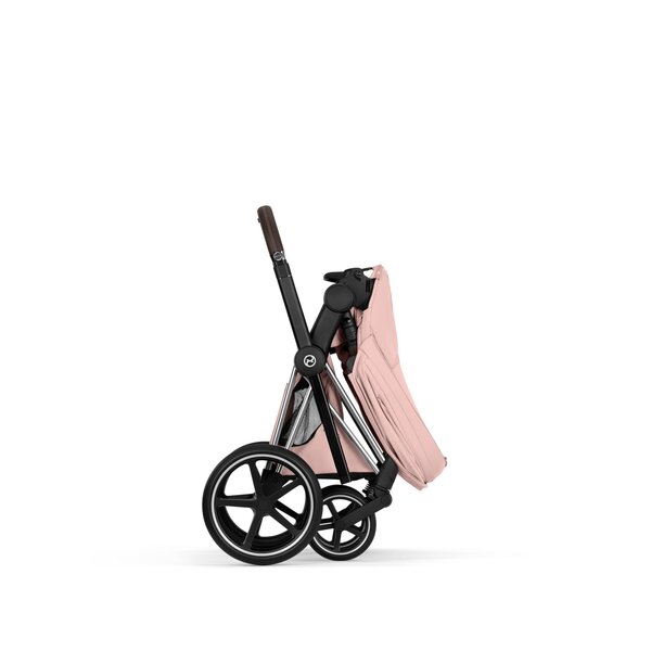 Cybex Priam Style stroller set Peach Pink, Frame Chrome Brown - Cybex