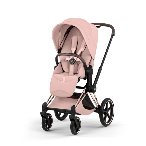 Cybex Priam Style stroller set Peach Pink, Frame Rose Gold - Cybex